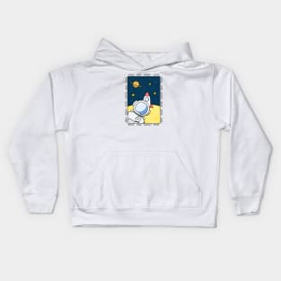 Space peace astro Kids Hoodie